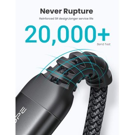 AINOPE USB Extension Cable (25FT, Black) Type A Male to Female Extension Cord High Data Transfer Compatible with USB Keyboard, Flash Drive, Hard Drive