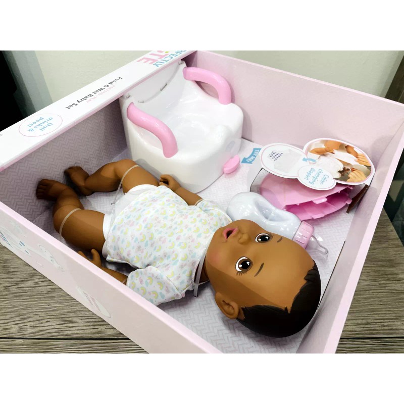 Perfectly Cute Feed & Wet 14" Baby Set - Dark