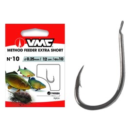 VMC Method Feeder Haken 7005 Extra Stark und Kurz Vorfachhaken 12cm #12
