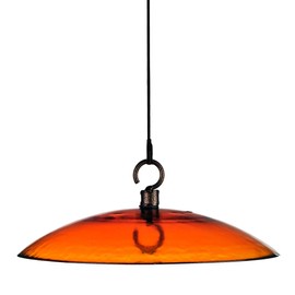 Mosaic Birds Petite Glass Baffle Dome, M383-200-68, 11 Inch Wide, Fading Sunset
