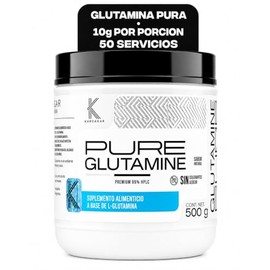 L Glutamina Pura en Polvo 500g Rinde 50 Porciones