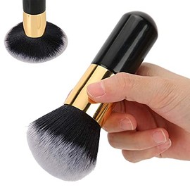 Brocha para polvos sueltos, Brocha para rubor, Cepillo de base, Brocha grande para polvos sueltos Brocha para base de rubor para cabello largo y Herramienta cosmética en seco y húmedo