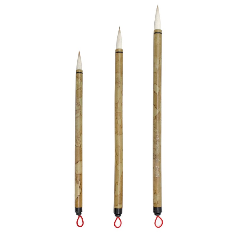 Artway Chinese Bamboo Brush Set - Small, Medium and Large