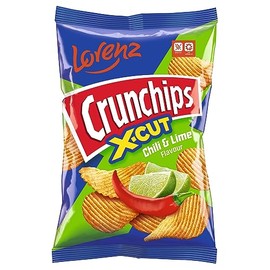 Lorenz Crunchips 130g | Unique crunch | Magically delicious (Chilli & Lime, 8)