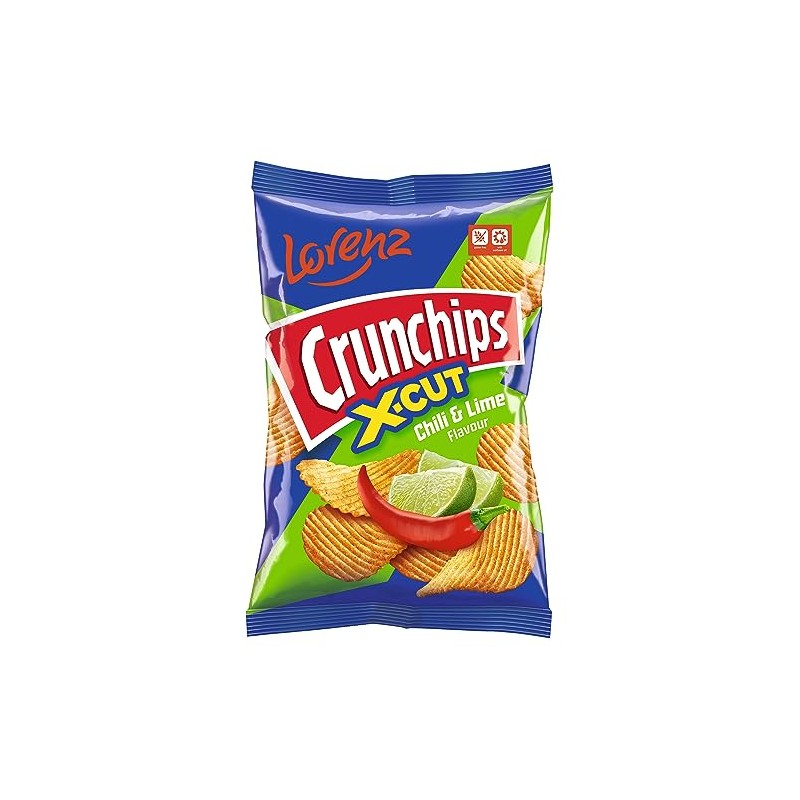 Lorenz Crunchips 130g | Unique crunch | Magically delicious (Chilli
