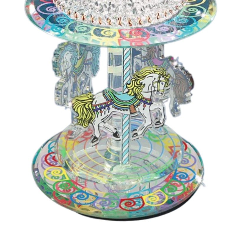 Glass Baron Carousel Figurine
