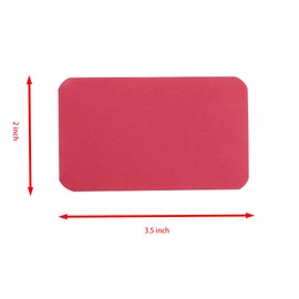 Sowaka 50 Pcs Mini Cards Kraft Paper Cardboard Small Cards Message Paper Tags Blank Flash Business Cards for Festival Thank You Thanksgiving Index Notes DIY Craft Project Scrapbooking Vocabulary (Red)