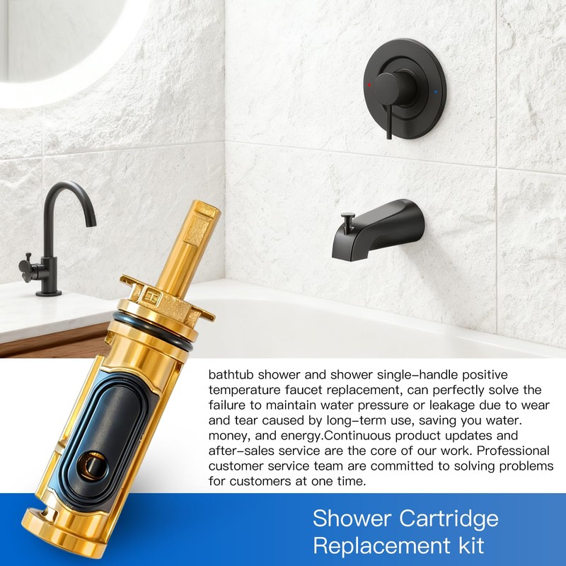 Replacement Brass Cartridge for Moen 1222 Posi-Temp Tub Spout Showe