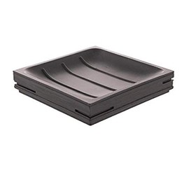 Gedy Quadrotto Square Soap Holder, Black