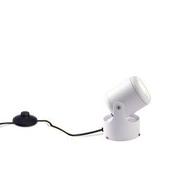 Kiven LED Accent Uplight w/Foot Switch， Handheld Sized Portable Spot Light, White