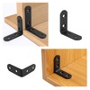 24 Packs Black L Bracket 40 x40mm Corner Braces,YMAISS Small