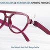 GUD Pilot Reading Glasses with Screwless Spring Hinges Metalless Women