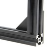 Zeberoxyz 4 Pieces Black L-Shaped Corner Angle Plate with 20