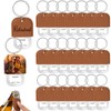 Maxcheck 24 Pcs Dye Leather Bottle Opener Keychain Sublimation Beer