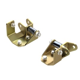 MetalCloak Outboard Shock Mount Spacer, Relocation Kit, Compatible with Jeep 2007-2018 JK Wrangler, Strong 3/16’ Hot Rolled Steel Plate, Shock Mount Spacers, Gold Zinc Plate Protection, Easy Install