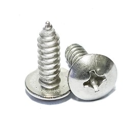 Stainless Steel Wood Screws Truss Head Sheet Metal Screws Self Tapping Screws #8 x 3/4" Qty-100 Pieces Self Drilling Drywall/Hollow-Wall Anchor Kit