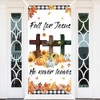 Ticuenicoa Fall for Jesus Door Banner, 72x35 Inch Religious Decor