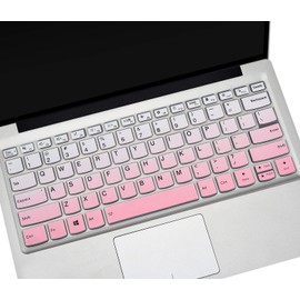 Keyboard Cover for Lenovo Flex 5 14 2-in-1 Laptop, Lenovo Idepad S540 14",Lenovo IdeaPad 5 14 inch, Lenovo Ideapad Flex 5 5i 14/Yoga 7i 5i 14/ThinkBook 14 14S G2 Keyboard Skin-Gradual Pink