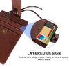 RFID Blocking ID Badge Card Holder Cowhide Wallet Hardware Sewing