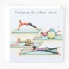 Berni Parker Pilates Birthday Card - Practising the Pilates Plank