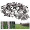 100PCS Stainless Steel Iron Wire Mesh Clips for Gabion Baskets,