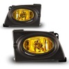 HEADLIGHTSDEPOT Halogen Fog Light Kit With Amber Lens Compatible With