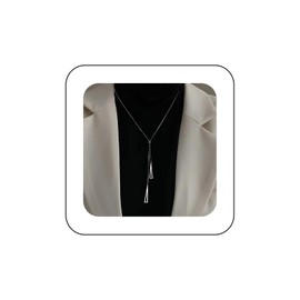 Cybche Boho Dreieck Tropfen Y Halskette Dreieck Y Lariat Halskette Silber Dreieck Anhänger Halskette Einstellbar Lange Dreieck Halskette Kette Schmuck Für Frauen