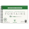 Clairefontaine Fontaine 96319C Watercolour Pad with Double Spiral, 12 Sheets,