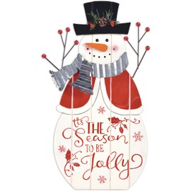 Sunset Vista Designs Holiday Décor - Merry and Bright Collection, 16-Inch, Tabletop Snowman