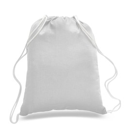 (6 Pack) Set of 6 Durable Cotton Drawstring Tote Bags