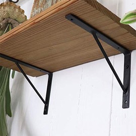 Set of 2 Iron Shelf Brackets, Iron Shelf Brackets, Simple, Natural Feel