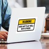 CafePress Does Not Play Well with Others Sticker (Rectangula Rectangle