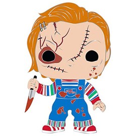 Funko Pop Sized Enamel Pins: Chucky - Chucky - Cute Collectable Novelty Brooch - for Backpacks & Bags - Gift Idea - Official Merchandise - Horror Fans