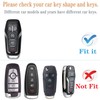 Kirsnda for Ford Key fob Cover,Texture case,with Keychain,Key Shell/Skin,5-Buttons fit