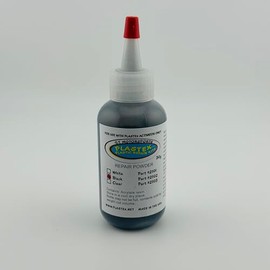 Plastex Plastic Repair Kits - Powder Refill 30g. Easily Glue, Repair, Remake Broken Plastic, Fiberglass, Wood & More! (Black)