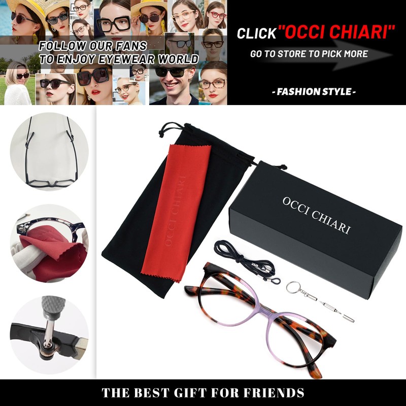 OCCI CHIARI Petite Reading Glasses for Small Face Women Fashion