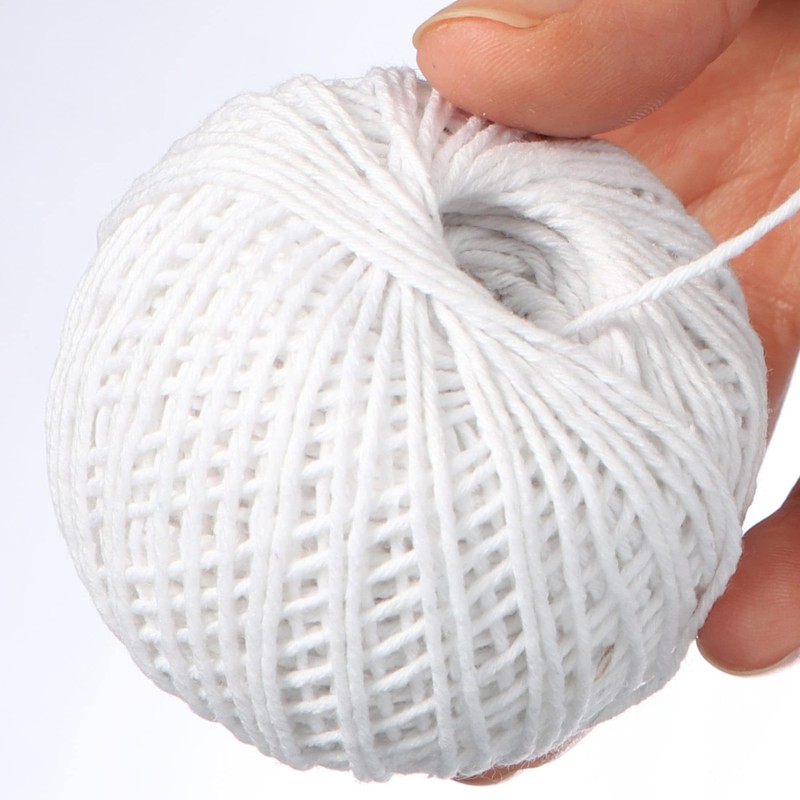 com-four® 3 x Roasting Cord - Kitchen Twine for Cooking