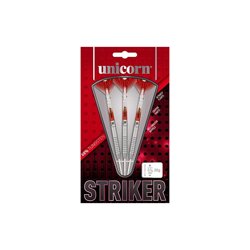 Unicorn Unisex Striker Type 2 80% Tungsten Steel Tip Darts,
