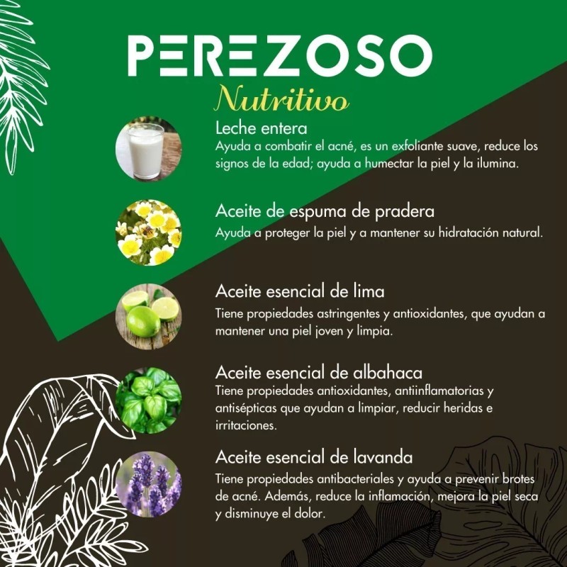 Vidamía Jabón Artesanal Med Leche Entera Meadowfoam Nutritivo