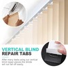 KornaDoz 60 Pcs (30 Sets) Vertical Blind Repair Tabs, Clear