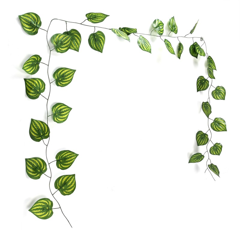 Simulation Watermelon Leaf Rattan Green Leaf Plant Ceiling Decoration Vine