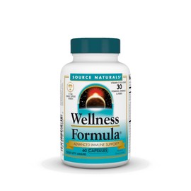 Source Naturals Wellness Formula Bio-Aligned Vitamins & Herbal Defense for Immune System Support - Dietary Supplement & Immunity Booster - 60 Capsules