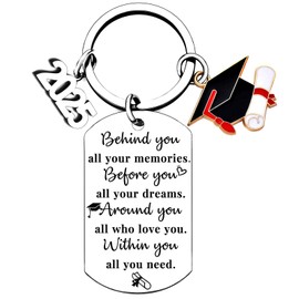 Class Of 2025 Graduation Gifts for Her Him Best Graduate Keychain Seniors Masters Nurses College Highschool Grad Presents (2025-Behind You)