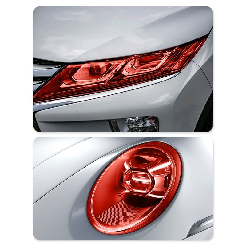 12 X 48inch Car Light Tint Film, Cuttable&Stretchability Car Headlight