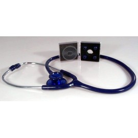 BV Medical Dual Head Stethoscope, Deluxe-Lite, Adult, Latex Free, Navy, 1 ea