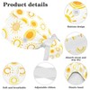 RODAILYCAY Gorro Quirúrgico Doodle Suns Amarillo Para Mujer Y Conjunto