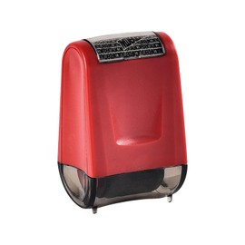 Address Blocker Stamp, Roll Stamp to Protect Against Identity Theft, Information Blocker Security Stamp, Security Personal Data, Data Defender (Red)