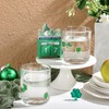 SiliFine 2 Pcs Shamrocks Icon Juice Glasses, 14oz Lucky Four