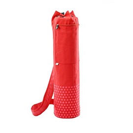 STOTT PILATES Pilates & Yoga Canvas Mat Bag (Red), 27 inch / 70 cm
