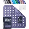 Homerella Non-Slip Shower Mat 53 x 53 cm Purple